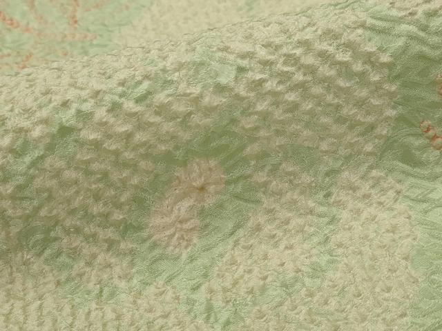 平和屋着物■上質な小紋 絞り 草花文 正絹 逸品 AABI8334st