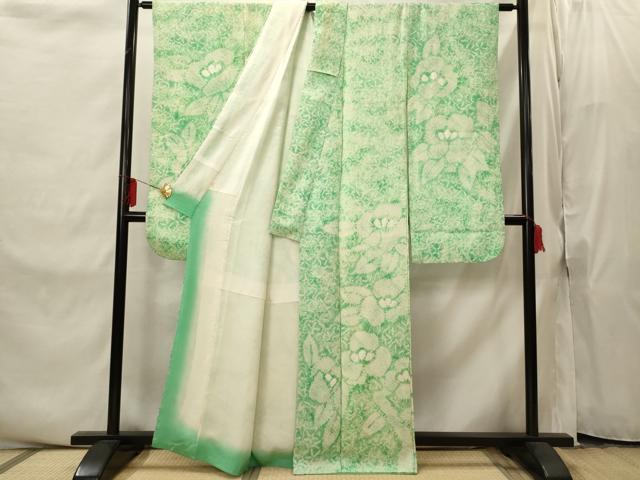 平和屋着物■豪華振袖 絞り 草花文 正絹 逸品 AABI8342st