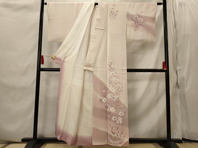平和屋着物■訪問着 草花文 暈し染め 正絹 逸品 AABI8367st