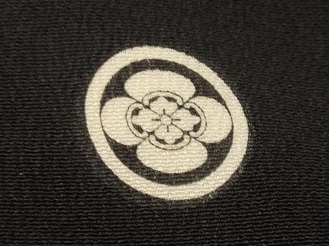 平和屋着物■豪華黒留袖 飛鶴熨斗花松文 金彩 正絹 逸品 AABI8383st