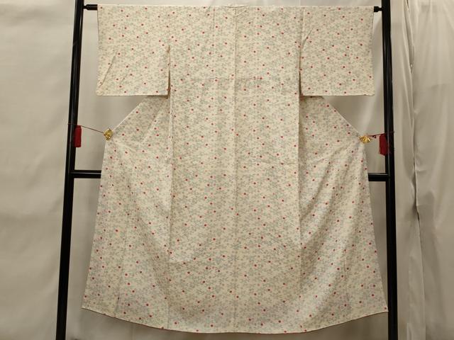 平和屋着物■上質な小紋 舞花文 正絹 逸品 AABI8415st