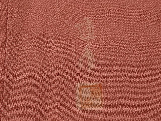 平和屋着物■江戸小紋 作家物 鮫小紋柄 鬼しぼ縮緬 正絹 逸品 AABI8416st