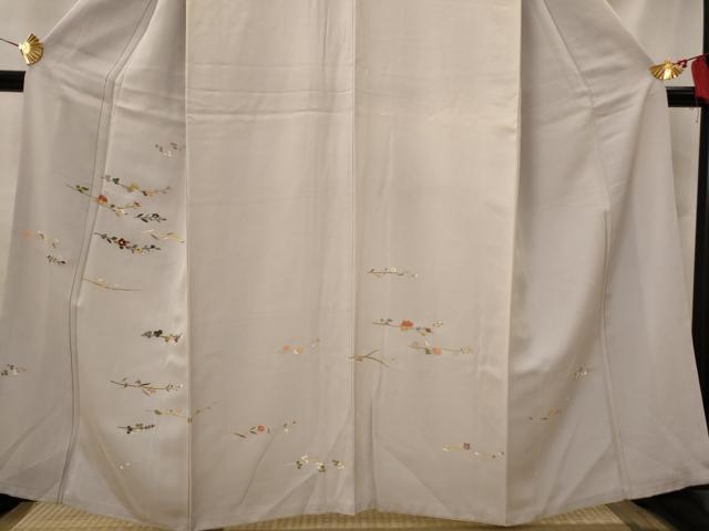 平和屋着物■訪問着 刺繍 舞花文 金糸 金彩 正絹 逸品 AABI8419st