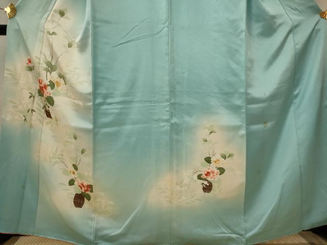 平和屋着物■訪問着 陶器花文 暈し染め 金彩 正絹 逸品 AABI8421st