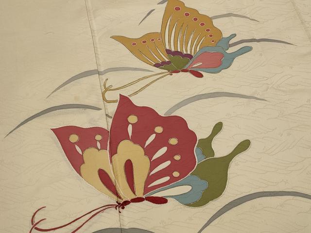 平和屋着物■訪問着 舞蝶文 金彩 正絹 逸品 AABI8422st
