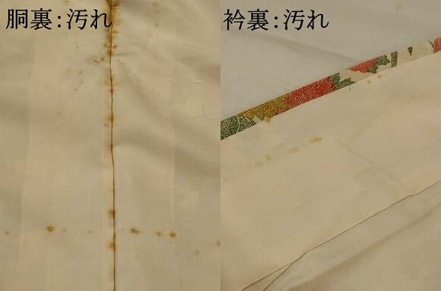 平和屋着物■上質な小紋 草花文 正絹 逸品 AABI8438st