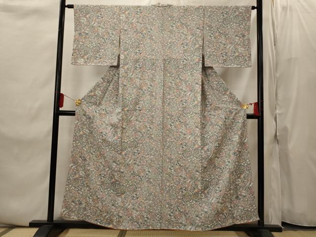 平和屋着物■上質な小紋 花尽し 正絹 逸品 AABI8443st