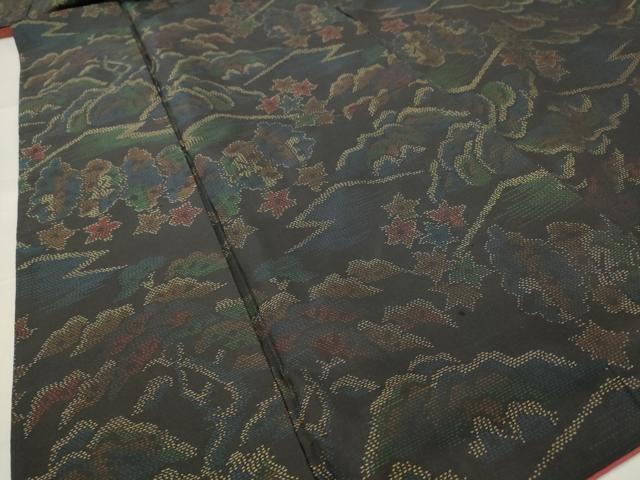 平和屋着物■本場大島紬 遠山文 正絹 逸品 AABI8444st