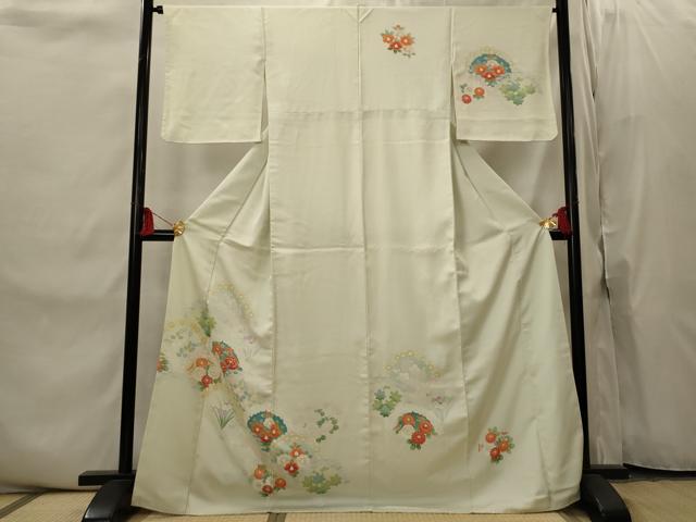 平和屋着物■訪問着 花青海波 正絹 逸品 AABI8466st