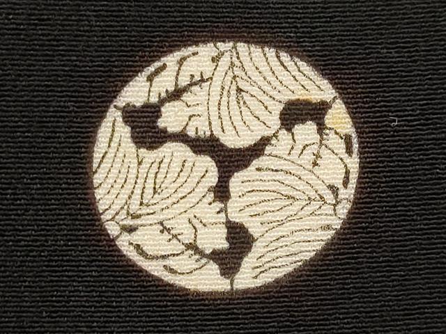 平和屋着物■豪華黒留袖 刺繍 舞扇文 暈し染め 銀彩 正絹 逸品 AABI8468st