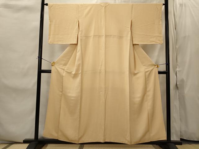 平和屋着物■無地絵羽訪問着 菱地紋 洒落柿色 正絹 逸品 AABI8477st