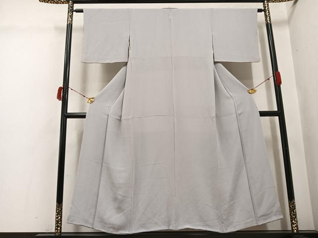 平和屋着物●上質な色無地 潤色 鬼しぼ縮緬 正絹 逸品 AABI8488ph