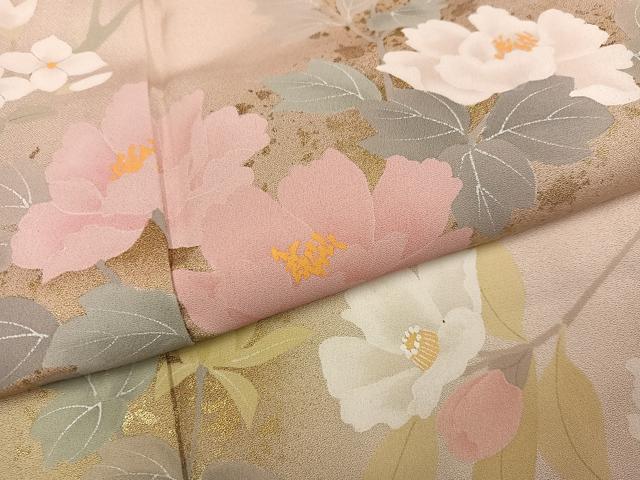 平和屋着物●訪問着 作家物 影山 枝花文 暈し染め 金彩 正絹 逸品 AABI8503ph
