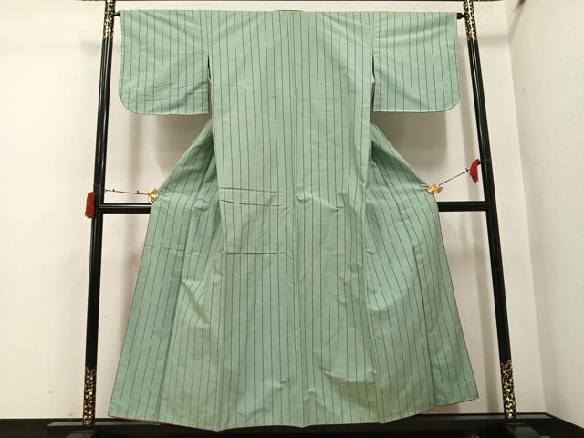 平和屋着物●上質な紬 間道 正絹 逸品 AABI8510ph