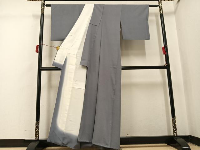 平和屋着物●江戸小紋 極小鮫小紋柄 正絹 逸品 AABI8522ph