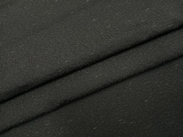 平和屋着物●男性 紬 色無地 藍鉄色 正絹 逸品 AABI8524ph