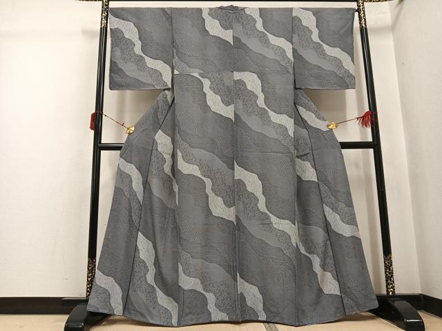 平和屋着物●上質な小紋 道長吉祥文 正絹 逸品 AABI8525ph