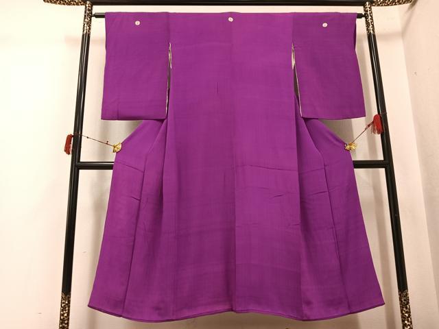 平和屋着物●アンティーク 大正ロマン 色無地 暗紅色 正絹 逸品 AABI8534ph