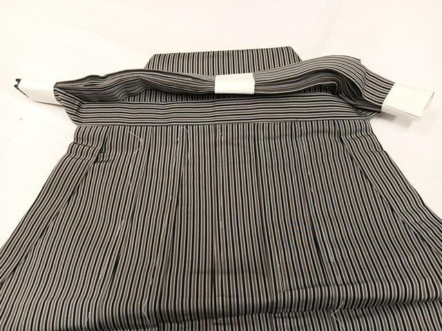 平和屋着物●男性 馬乗り袴 縞 正絹 逸品 未使用 AABI8538ph