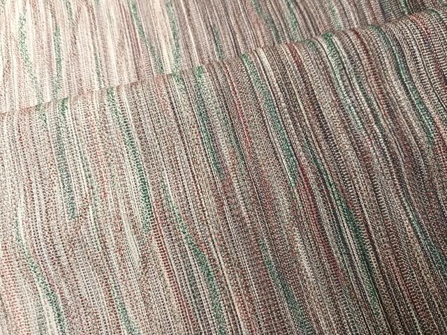 平和屋着物●お召 間道 正絹 逸品 AABI8541ph