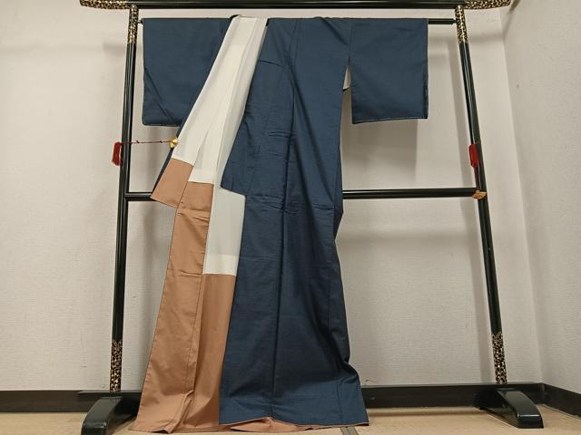 平和屋着物●本場大島紬 アンサンブル 100亀甲 総詰め 証紙付き 正絹 逸品 AABI8544ph