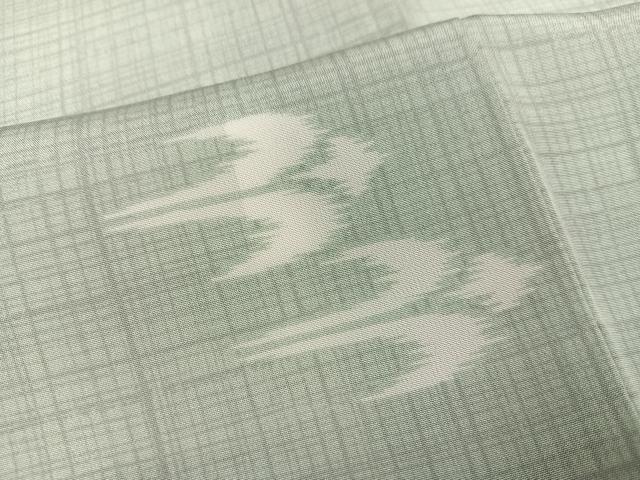 平和屋着物●長襦袢 袷 間道 正絹 逸品 AABI8565ph