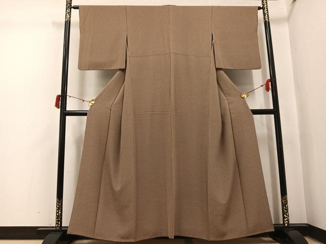 平和屋着物●上質な小紋 氷割れ文 正絹 逸品 AABI8570ph