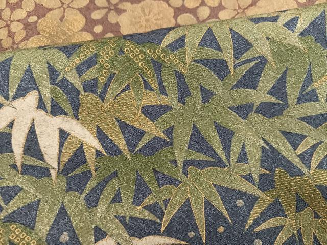 平和屋着物●訪問着 作家物 本苔染 草花文 暈し染め 金彩 正絹 逸品 AABI8588ph