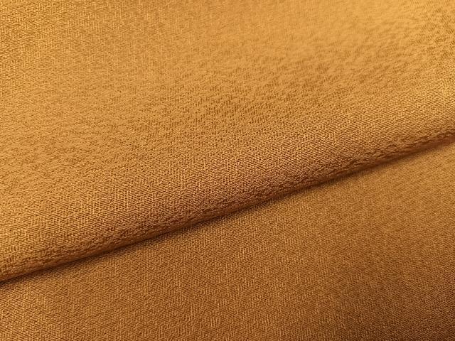 平和屋着物●上質な色無地 狐色 正絹 逸品 AABI8598ph