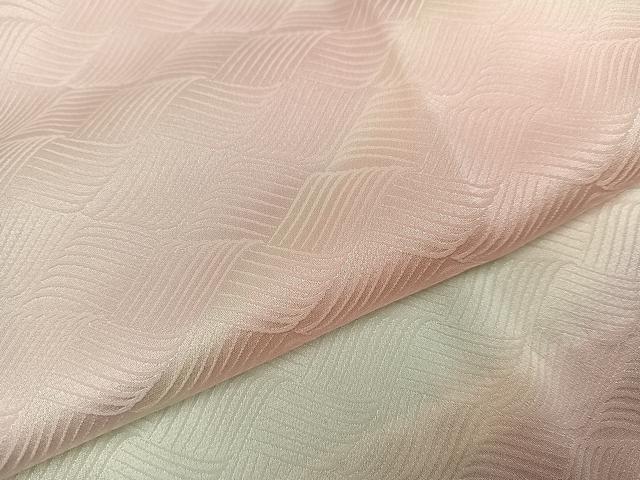 平和屋着物●長襦袢 無双仕立て 立波地紋 暈し染め 半衿刺繍 正絹 逸品 AABI8608ph