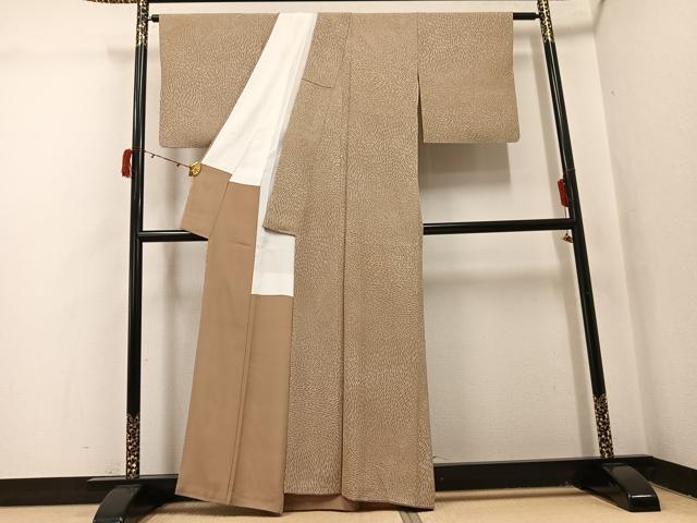 平和屋着物●上質な小紋 花尽くし 正絹 逸品 AABI8614ph