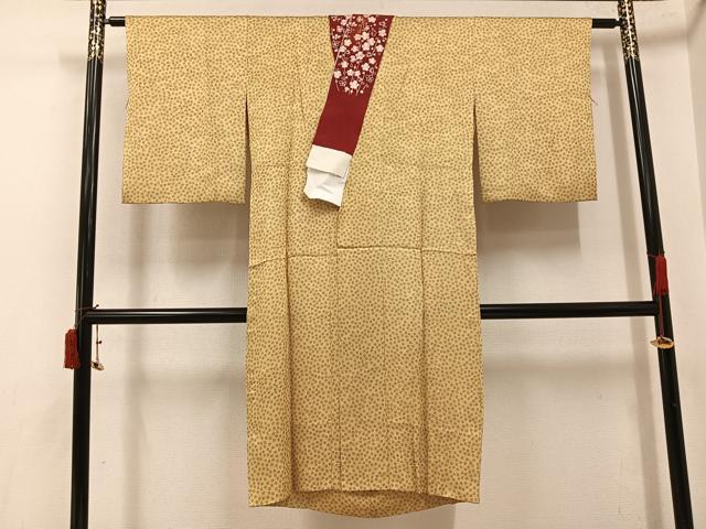 平和屋着物●長襦袢 無双仕立て 梅 半衿刺繍 正絹 逸品 AABI8617ph