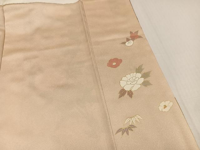 平和屋着物●訪問着 草花文 金彩 正絹 逸品 AABI8633ph