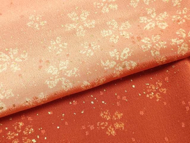 平和屋本店●和装小物 帯締め・帯揚げセット 笹浪組 金糸 金彩 暈し染め 正絹 逸品 未使用 AABI8643ay