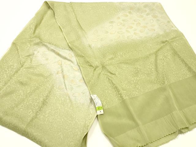 平和屋本店●和装小物 帯締め・帯揚げセット 高麗組 綾出し 舞花文 金糸 金彩 暈し染め 正絹 逸品 未使用 AABI8671ay