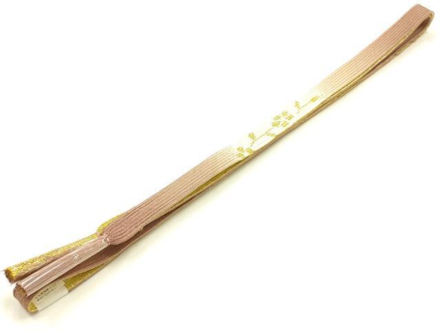 平和屋本店●和装小物 帯締め・帯揚げセット 高麗組 綾出し 金糸 暈し染め 正絹 逸品 未使用 AABI8684ay