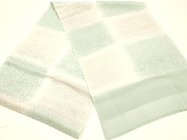 平和屋本店●和装小物 帯締め・帯揚げセット 高麗組 綾出し 金糸 渡敬 市松模様 丹後ちりめん 正絹 逸品 未使用 AABI8690ay