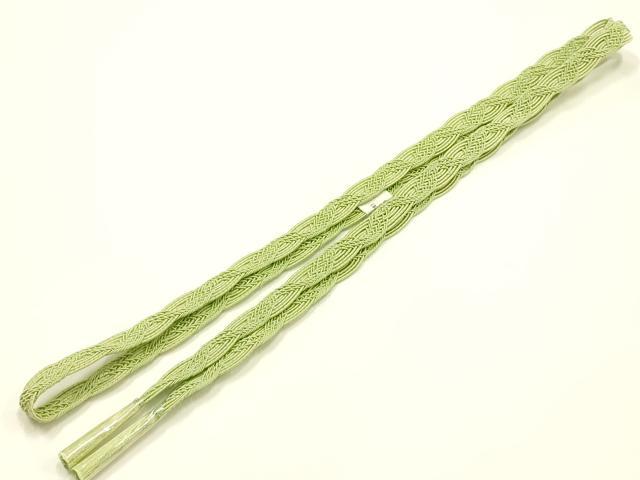 平和屋本店*夏物 和装小物 帯締め・帯揚げセット レース組 絽 紫陽花 金糸 暈し染め 逸品 未使用 AABI8692ay