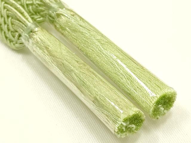 平和屋本店*夏物 和装小物 帯締め・帯揚げセット レース組 絽 紫陽花 金糸 暈し染め 逸品 未使用 AABI8692ay
