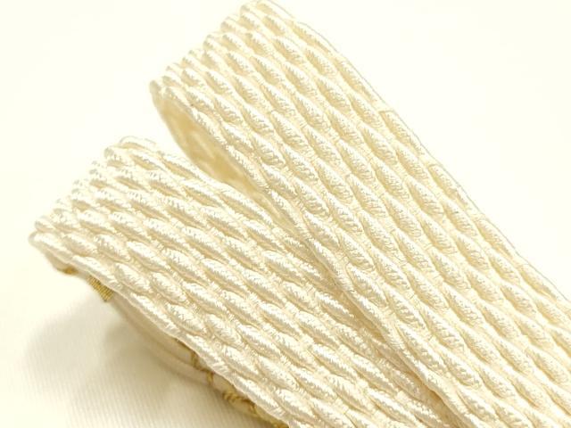 平和屋本店*夏物 和装小物 帯締め・帯揚げセット レース組 絽 葡萄蔦草文 金糸 金彩 暈し 逸品 未使用品あり AABI8693ay