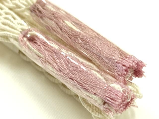 平和屋本店*夏物 和装小物 帯締め・帯揚げセット レース組 柄絞り 暈し 逸品 未使用 AABI8694ay