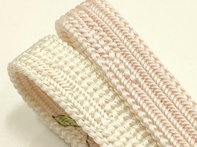平和屋着物●和装小物 帯締め・帯揚げセット 手がき京友禅 平組 絞り 吉祥模様 正絹 逸品 未使用 AABI8697ay