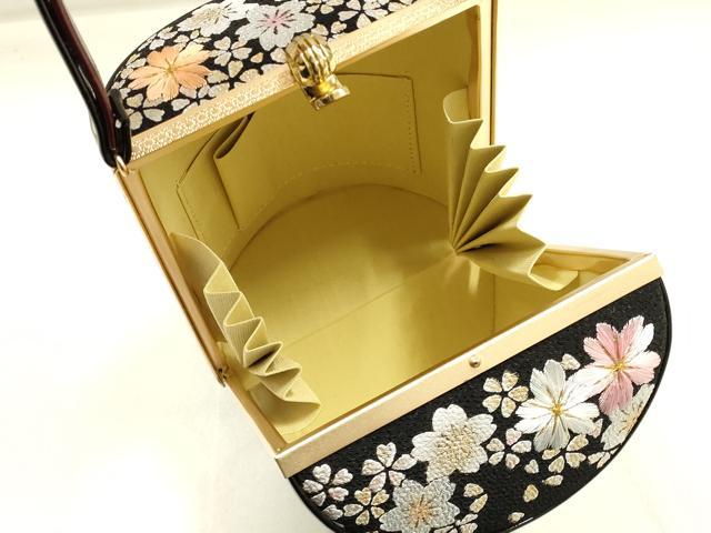 平和屋着物▼和装小物 和装バッグ ハンドバッグ 刺繍 金糸 金銀彩 逸品 AABI8722ay