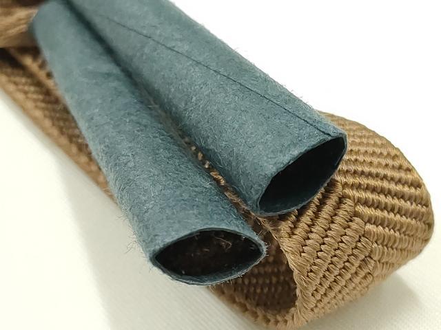 平和屋着物●和装小物 帯締め・帯揚げセット 笹浪組 吉祥模様 暈し染め 正絹 逸品 未使用 AABI8746ay