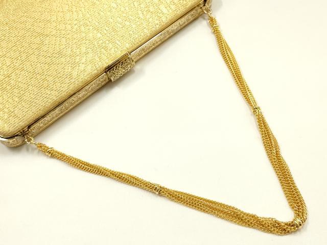 平和屋着物▼和装小物 和装バッグ 佐賀錦 ハンドバッグ クラッチバッグ 金糸 逸品 AABI8759ay