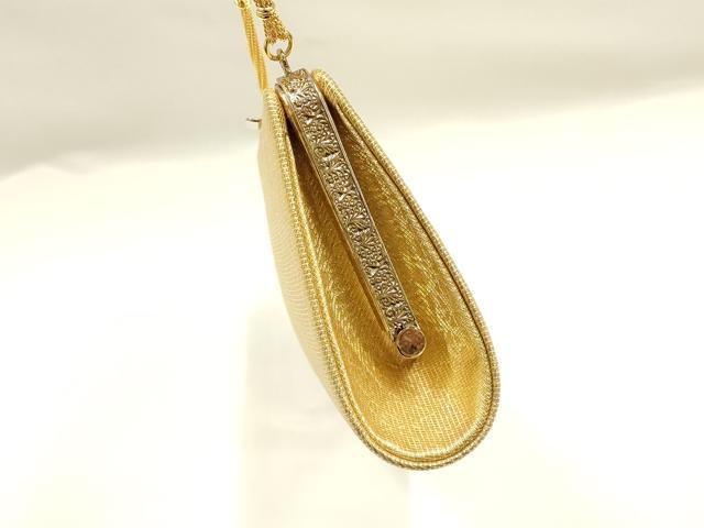 平和屋着物▼和装小物 和装バッグ 佐賀錦 ハンドバッグ クラッチバッグ 金糸 逸品 AABI8759ay