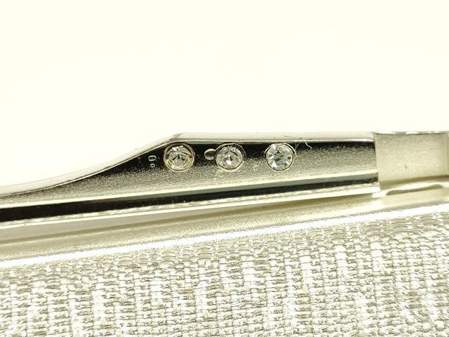 平和屋着物▼和装小物 和装バッグ ハンドバッグ クラッチバッグ ラインストーン 銀糸 金彩 逸品 AABI8764ay