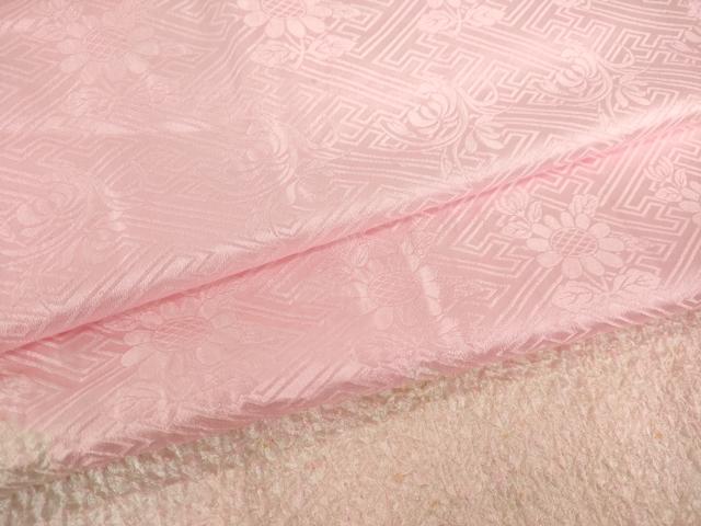 平和屋着物●振袖用長襦袢 無双仕立て 絞り 紗綾形花文 正絹 逸品 AABI8807ck