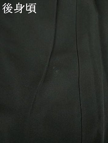平和屋着物●男性 黒紋付・羽織セット 正絹 逸品 AABI8810ck