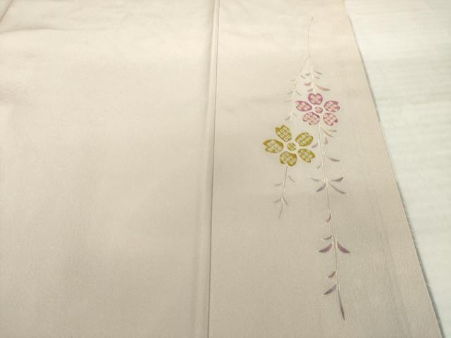 平和屋着物●訪問着 友禅 作家物 草花文 正絹 逸品 AABI8838ck